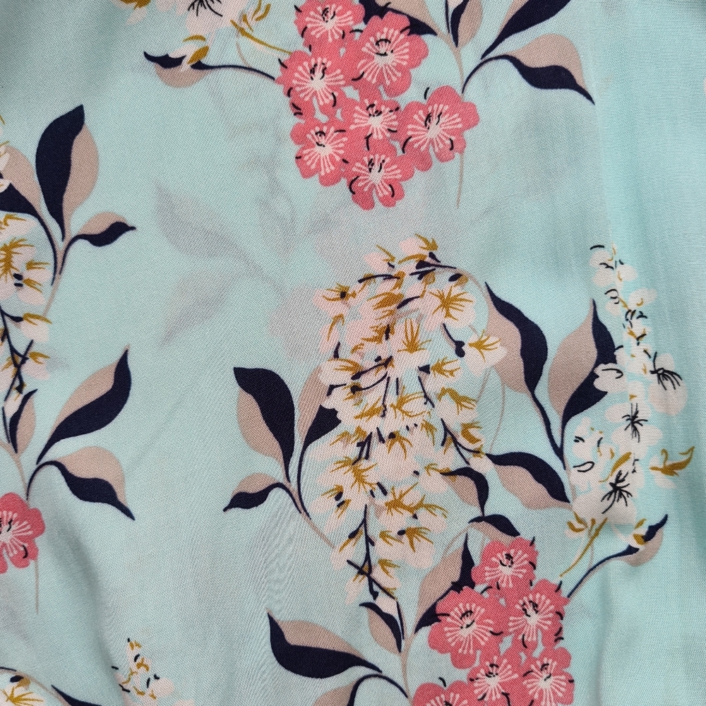 Zen Garden Size L Boho Floral Pastel Blur & Pink Summer Playsuit - Picture 8 of 11